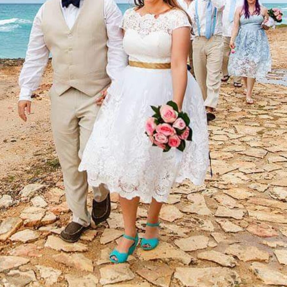 Tea Length Wedding Dress by ChiChi